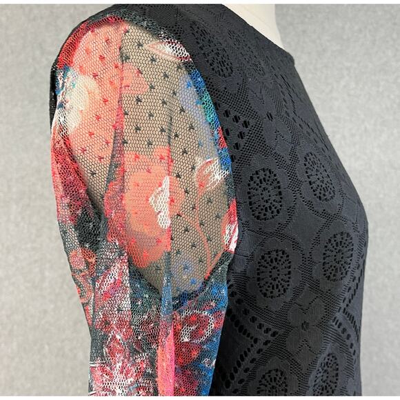 Desigual‎ Pici Day Dress Womens US 6 Sheer Lacy Flirty Whimsigoth Fairygrunge - Picture 4 of 9